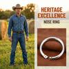 Carbon Steel Cow Nose Ring Silver Farm Animal Nose Ring Easy To Use Bull Nose Ring  Husbandry