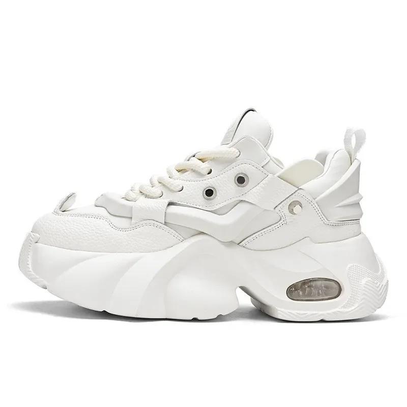 Модная обувь для мужчин Кроссовки 2024 Модная мужская повседневная обувь на толстой подошве со шнуровкой Модная дышащая мужская обувь, увеличивающая рост tenis