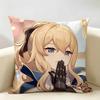 Jean Genshin Game Cushion Cover Natural Linen Organic Fabric DoubleSided Printing Room Sofa Decor Pillow Case