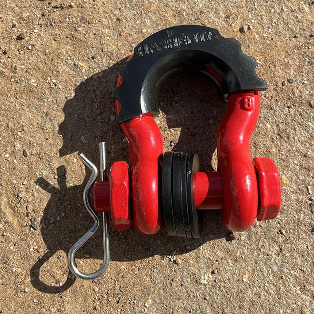 2 шт. D-образная скоба для якоря 5/8", прочная буксировочная скоба с прочностью на разрыв 28660 фунтов для восстановления внедорожника Jeep