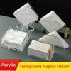 Transparent Napkin Holder Vertical Paper Towel Box Sturdy Desktop Upright Tissue Box  Wedding