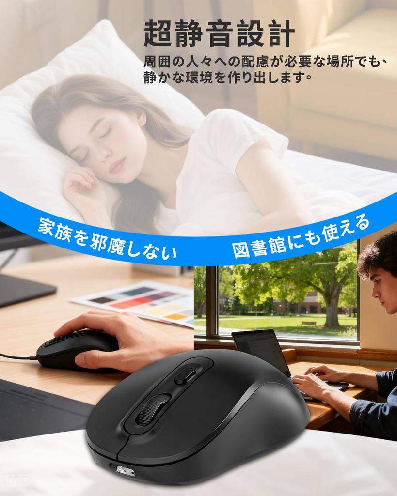 Беспроводная мышь, Bluetooth 2.4 ГГц, Тихая, Компактная, Моментальное подключение, Перезаряжаемая Type-C, Энергосберегающая, Оптическая, Высокая точность, Высокая чувствительность,