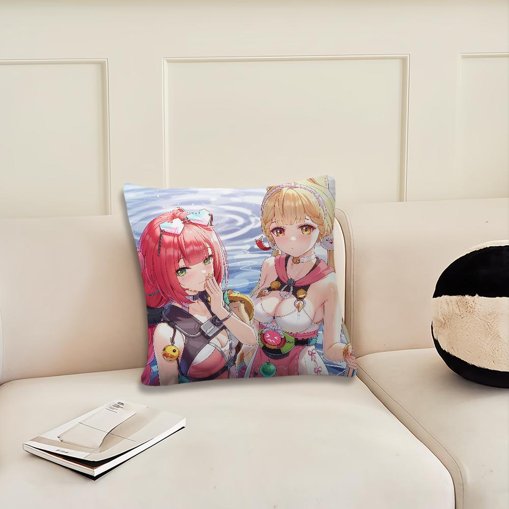 Игровой ZZZ Ukinami Yuzuha и Alice чехол для подушки Наволочка Декор Комната Дом Диван гостиная Офис Авто Нордическая Простота