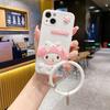 Новый продукт подходит для Samsung S23 трехмерные ягодицы Мелоди чехол для мобильного телефона A54 милый Xcover5 браслет мультяшный мягкий.