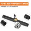 Stainless Steel Chrome Shower Extension Rod With Handheld Round Rainfall Massage Head Bathroom Wall Mount