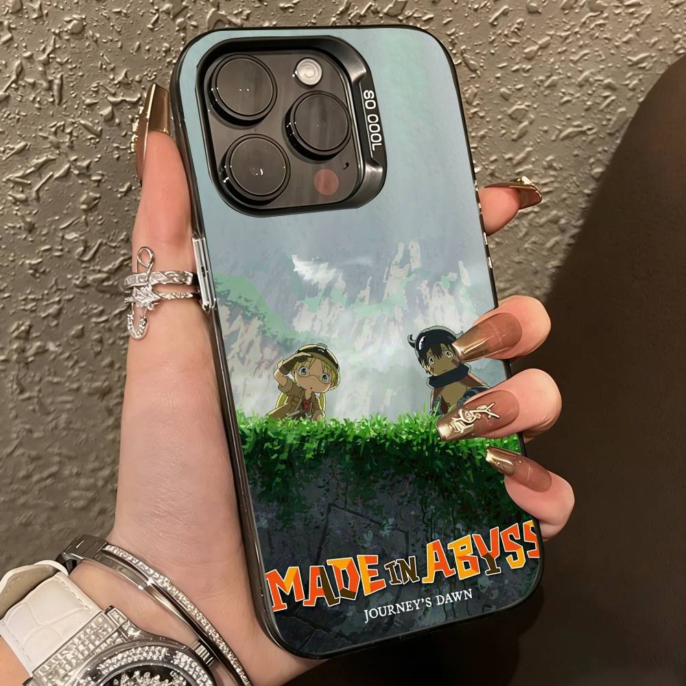 M-СДЕЛАНО В A-ABYSS Регулируемый Чехол Для Телефона Для iPhone 17,16,15,14,13,12,11 Plus,Pro Max,XS,Цветной Посеребренный Внутренний Чехол