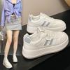 Leather Thick-soled Heightening Little White Shoes Women's Shoes 2025 Autumn New Breathable Casual Sports Shoes Versatile Board Shoes Women
