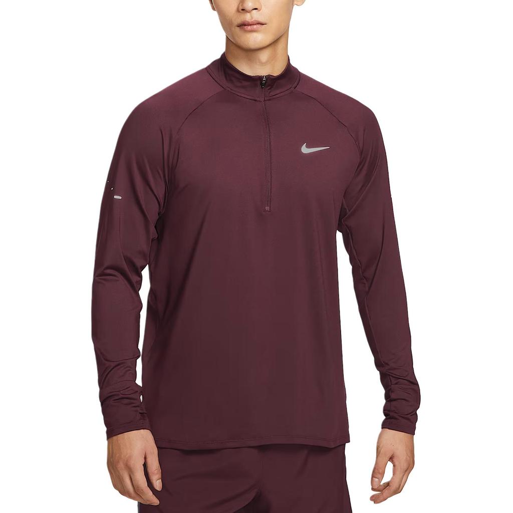 Nike Logo Half-Zip Running Training Long Sleeve T-Shirt Men Tops HV2181652
