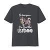 Swedish Vallhund Dog Lover T Shirt I Hear You Im Just Not Listening  vintage Washed Stylish Top For Everyday Wear graphic