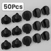 856553 50 шт./комплект Подкрылок Защита от брызг Колесо Арка Клипса Отделка Заклепка Крепеж Подходит для Peugeot 207 307 206 SW CC Черный Пластик