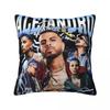 Pop Art Rauw Alejandro Pillow Case Cushion Cover Vintage Polyester Decor Pillowcase for Seat 45*45cm