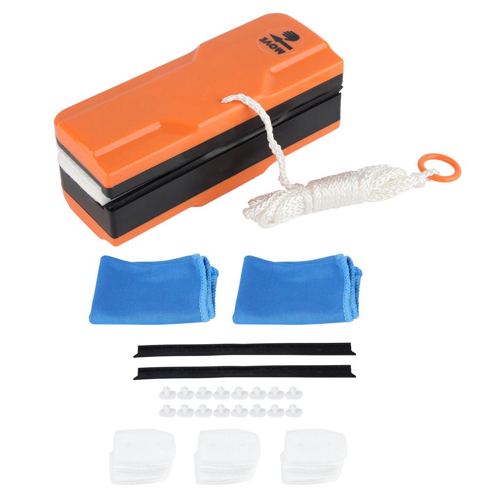 Магнитный очиститель окон, регулируемый двухсторонний стеклоочиститель, инструменты для чистки домашнего офиса(белый )