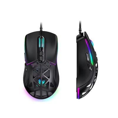 G520 Проводная Игровая USB 7 До 12800 13 RGB Плетеная Черная Мышь T-WOLF, 2.0, Кнопки, 1000 Гц, DPI, Режимы, Кабель 1,5 м,
