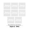 For Jeep Car Interior Dekoration Stickers Badges Auto Styling Grand Cherokee Wrangler JK Renegade Gladiator Compass AMZ1 