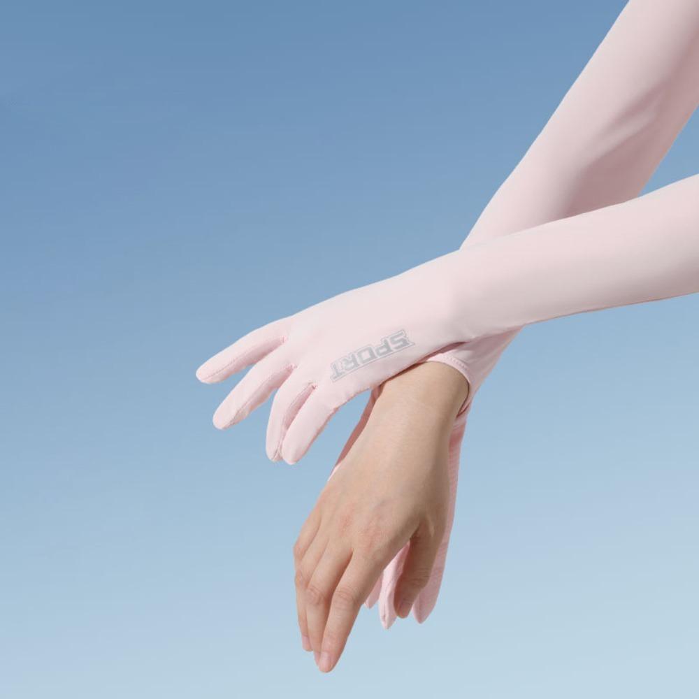 Breathable Sunscreen Gloves Ice Silk Riding Driving Gloves 2024 Armguard Cycling Driving