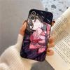 Чехол для телефона Senjougahara Hitagi из аниме Серия Monogatari Для iPhone 17 Air 16 15 14 13 Pro Max 11 12 Черный силиконовый чехол