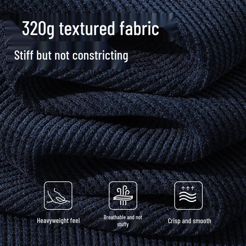 Jeanswest Men's Autumn/Winter Loose Fit Chenille Wide-Leg Straight Pants