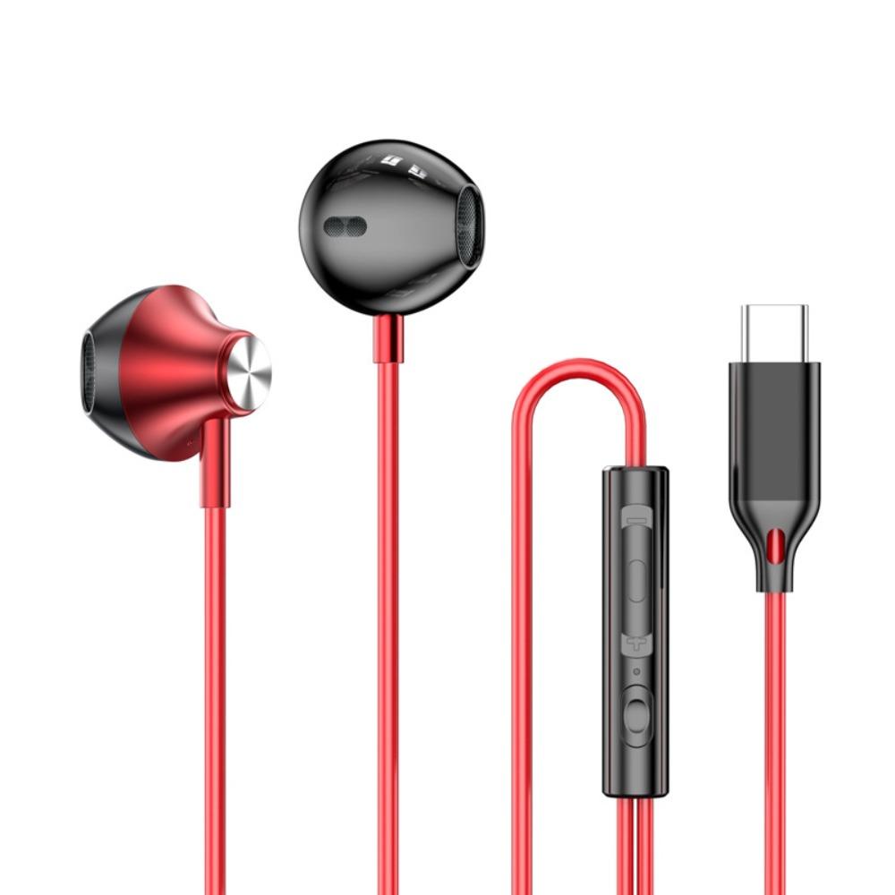 with Mic Gaming Earphone Type C Wired Headset Sport Earphones Wired Earphone Mobile Phone