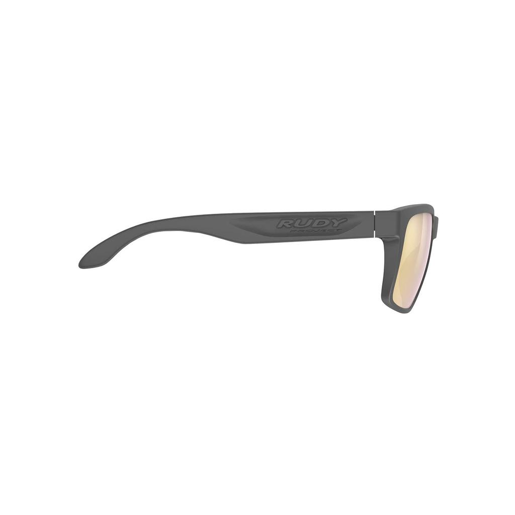 RUDY PROJECT Spinhawk Sunglasses Charcoal Laser Gold Lens Width 60mm Bridge Width 17mm Temple Length 133mm Matte/Multi SP315738-0000