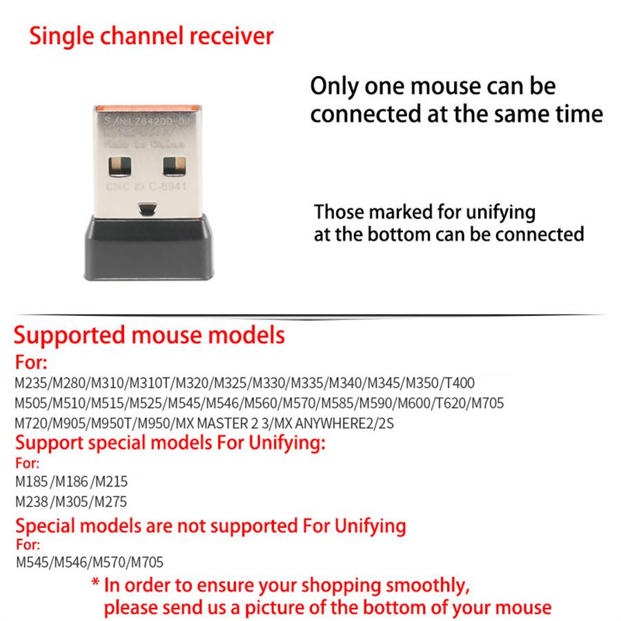 Single Channel Wireless Mouse Usb Receiver For M235 M280 M310 M320
