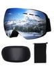 CHMKSTC and Snowboard Goggles with Double UV Spherical Wide Field of Glasses Removable OTG Helmet Revolving Unisex Sports Suitable for Mountain and
