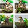 Bonsai Garden Resin Figure Micro-Landscape Miniatures Outdoor Sitting Statue