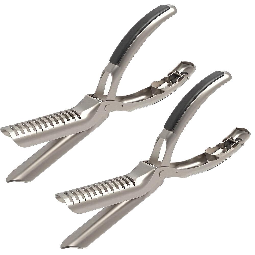 1/2 шт. Сниматель мембраны для ребер барбекю из нержавеющей стали с изогнутым лезвием и ручкой, инструмент для подготовки, кухонный аксессуар для очистки ребер для барбекю