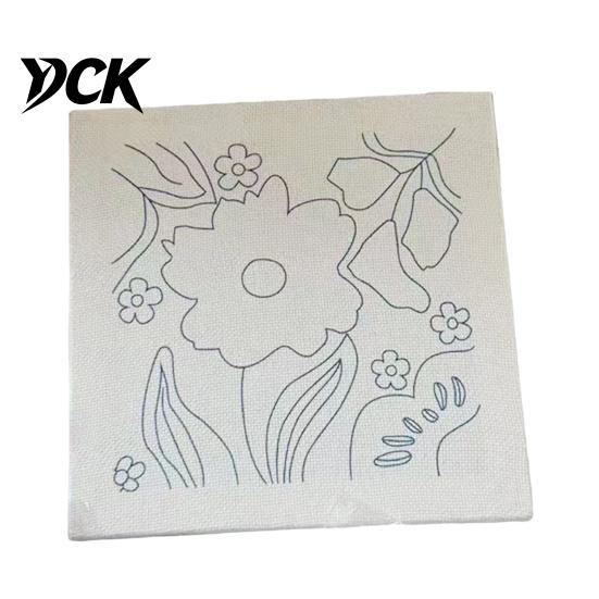 Punch Embroidery Craft DIY Floral Needle Kit, Beginners Flower Starter Kit with Tools Pattern, Stitch Carft for Adults, Handmade Home Decor