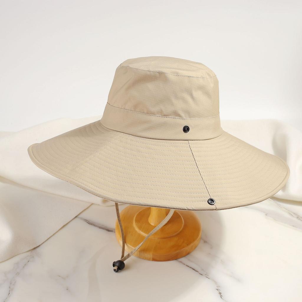 Large brim new bucket hat women climbing sun shade sun protection hat outdoor camping hat hiking mountain climbing men summer