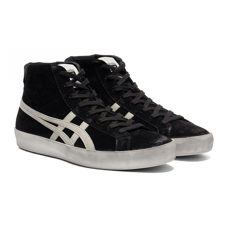 ONITSUKA TIGER Износостойкие Высокие Повседневные Кроссовки Унисекс Черно-Белые 1183C551-001
