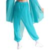 Брюки для классического танца для девочек, дизайн с разрезом и шифоновой накладкой, одежда для практики, сценические брюки