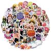 10/30/50 шт. ONE PIECE Мультяшные Граффити Наклейки Крутые Наклейки Луффи Зоро DIY Для Гитары Багажа Скрапбукинга Награда Классическая Аниме Наклейка