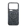 Magnetic Attraction Geometric Graffiti Leather Case for Xiaomi 17 Pro Max Mi17 Pro Metal Independent Button Non-slip Phone Cover