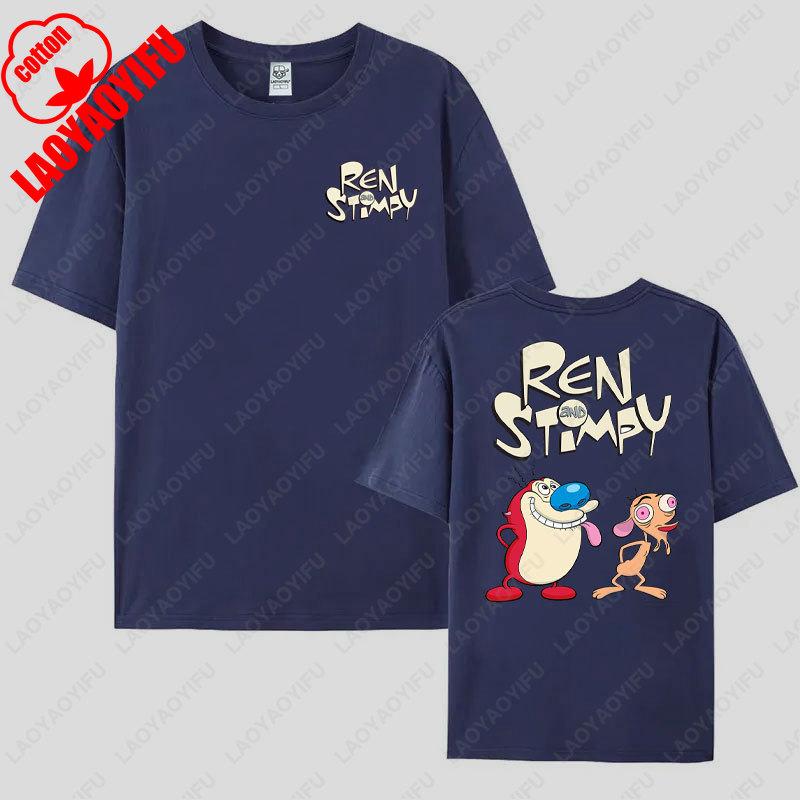 Ren and Stimpy Adulting Whats That TShirt High Quality Cotton Shirt Mens Womens Camisetas Trending Hipster Cotton Unisex Tee