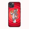 Чехол B-69 Jerry and Tom Black для Redmi 10A 10C 12C 13C 9A 9C 9T A3X Note 10 9 9S 10S iPhone 11 12 13 14 15 16 X XS Pro Max Mini 7 8 Plus XR