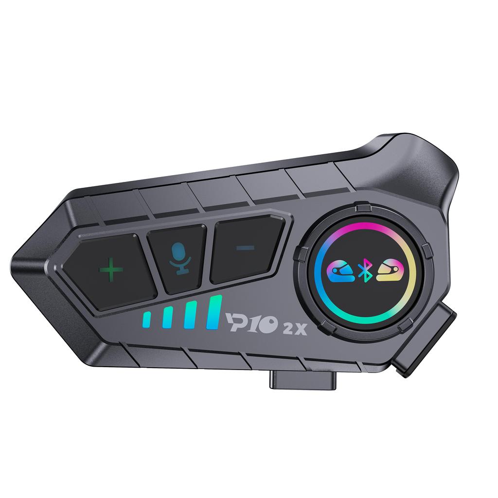 YP10 Motorcycle Helmet Intercom Bluetooth 5.3 Headset 300M Intercomunicador Riding Communication Wireless Interphone Waterproof Music Player Earphone