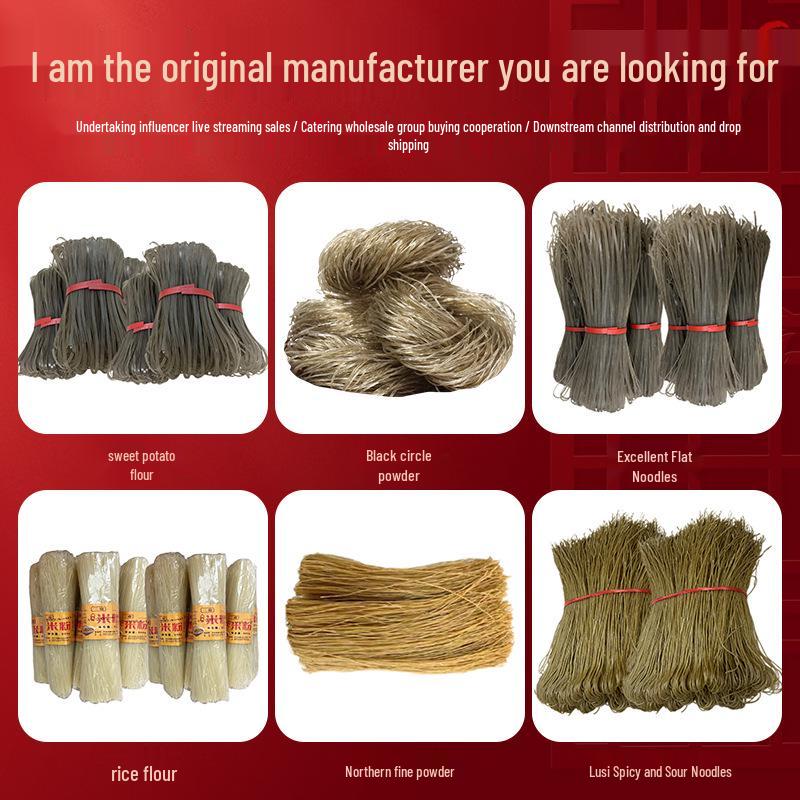 Authentic Thin Rice Noodles - No Soak Needed, Perfect for Hot Pot and Mala Tang, Fine Round Vermicelli