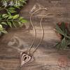 Luxury hot-selling enamel color hollow heart pendant, women's creative multi-layer hollow heart color oil necklace