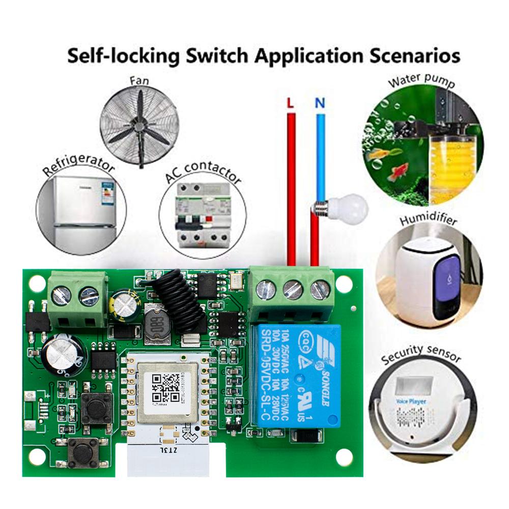 Zigbee Smart Relay Module Switch 1CH 12V 24V 220V 110V RF433 Wireless APP Remote Controller Work With Tuya/Smart-Life APP Alexa
