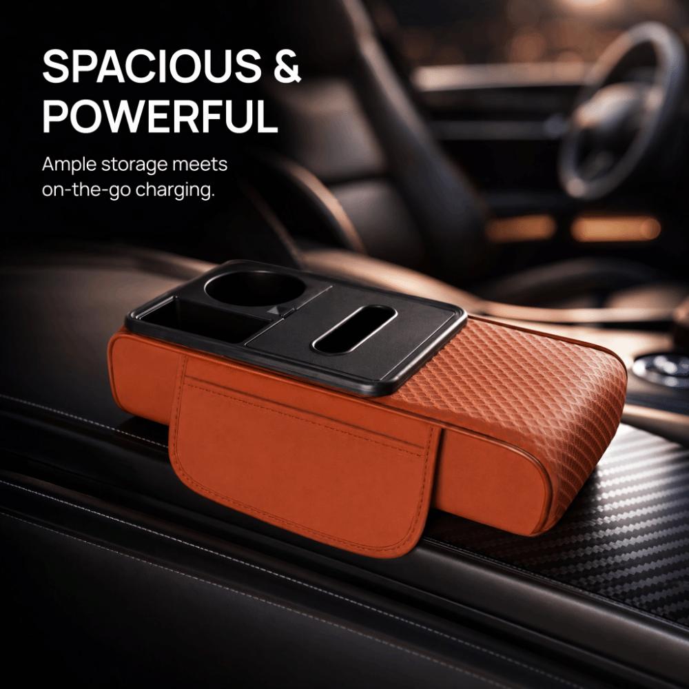 PU Leather Car Armrest Pad Height Increasing Armrest Pillow Car Armrest Cushion for Car Interior