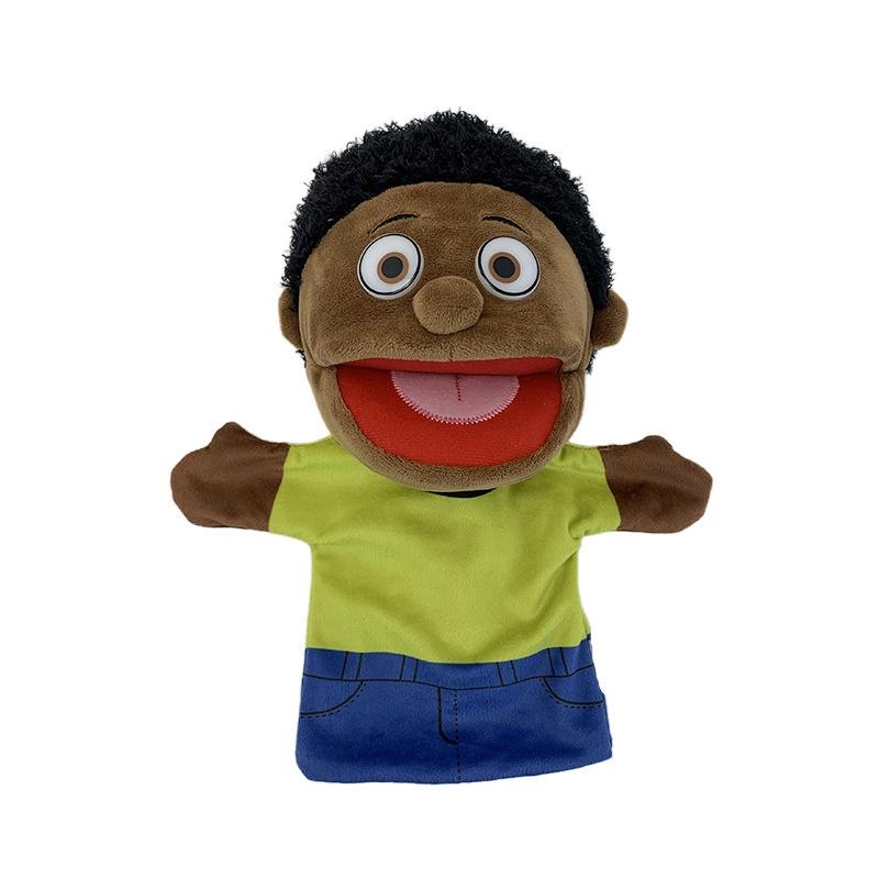 Cartoon Black Half Body Hand Puppet For Interactive Storytelling