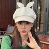 Девочки Берет Субкультура Кроличьи Ушки Шляпа Художника Шляпа Художника Подарок на Хэллоуин Украшенная Кроличьими Ушками для Праздника