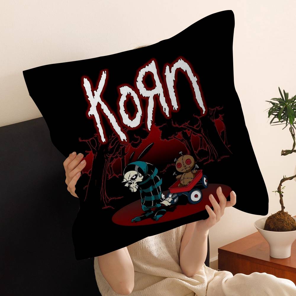 Модная группа Rock Korn Персонализированная наволочка Чехол от пыли Спальня Детская Вечеринка Декор Наволочка День Рождения Детский Подарок