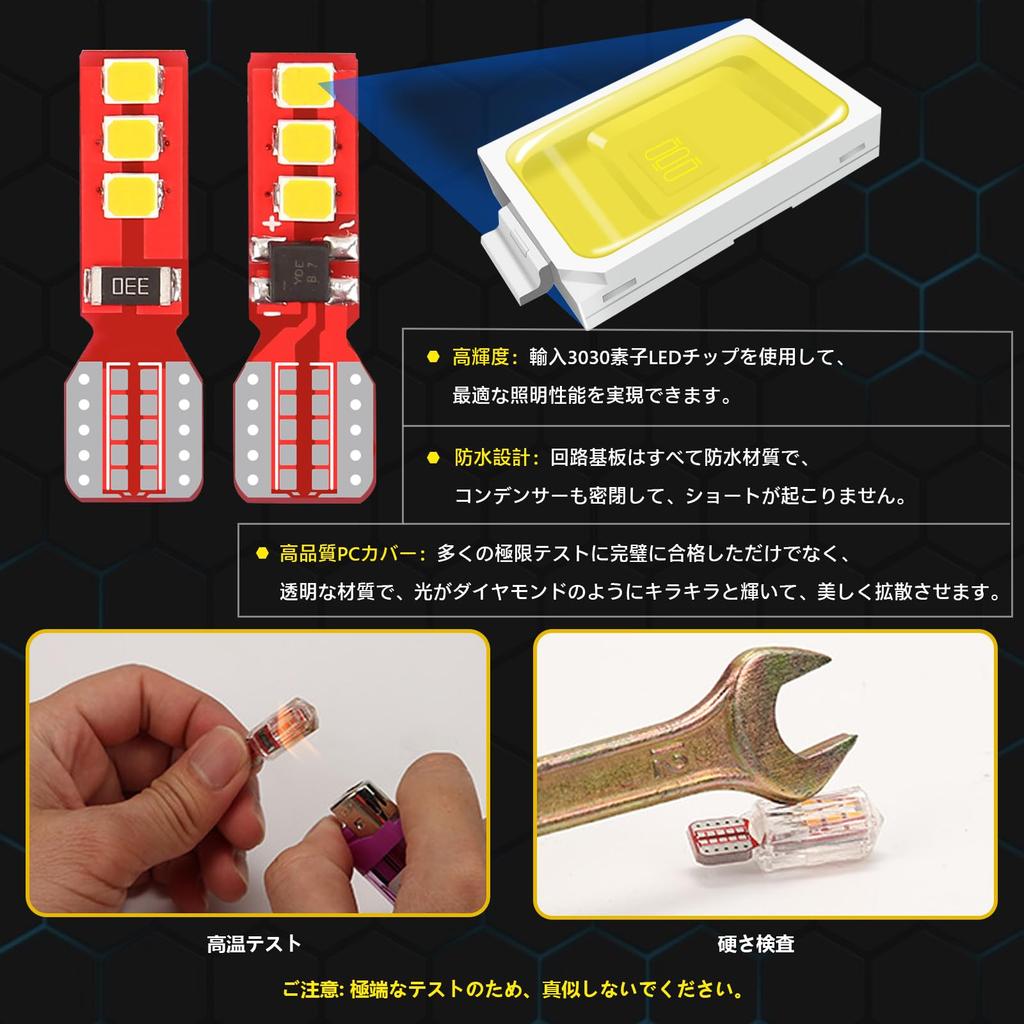 Светодиодная лампа GZRUICAT10, габаритный фонарь, номерной знак, комнатный светильник, взрывной свет, неполярный, высокая яркость, 3030, элемент SMD 6 серии, лицензионный фонарь, прозрачный