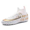 Large Size Football Shoes Men's High Top Teen Students TF Shredded Nails AG Spikes Competition Training Football Shoes