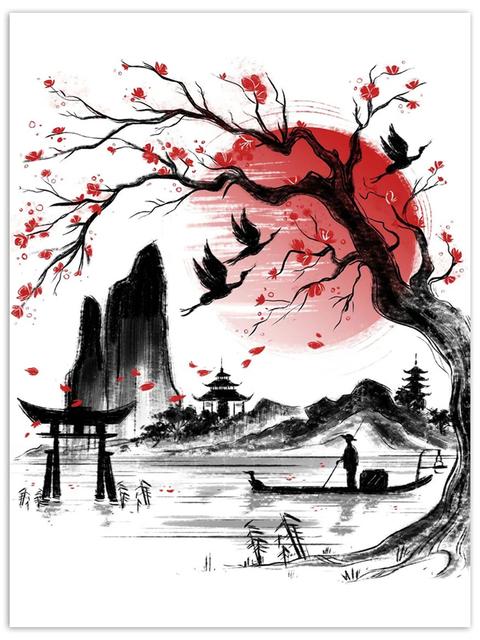 Холст в скандинавском стиле, современный печатный аниме-плакат Хаяо Миядзаки, украшение дома, настенная живопись, картина для гостиной, модульная без рамки