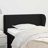 vidaXL Kopfteil Mit Ohren Schwarz 103x23x78/88 Cm Stoff