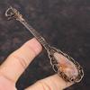 Sunstone Copper Wire Wrapped Pendant Unique Guitar Pendant Gemstone Copper Jewelry Handmade Designer Pendant Wrapped Pendant Gift For Mother