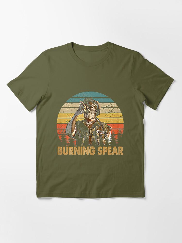 Burning Spear Retro Burning Art Spear Music Jamaican Singers Essential T-Shirt