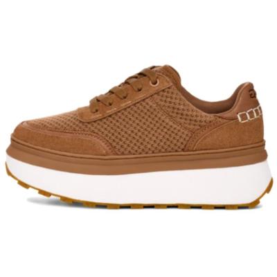 Серия Marlin Ткань Спилок коровьей кожи Универсальные Удобные Модные Низкие Повседневные туфли Женские повседневные туфли Каштановый 1170556-CHE